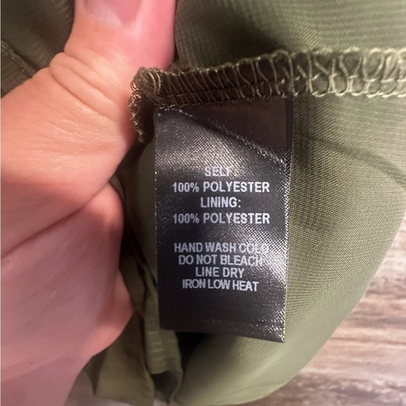 Lulu's Olive Green Short Sleeve Dress - Picture 8 of 9